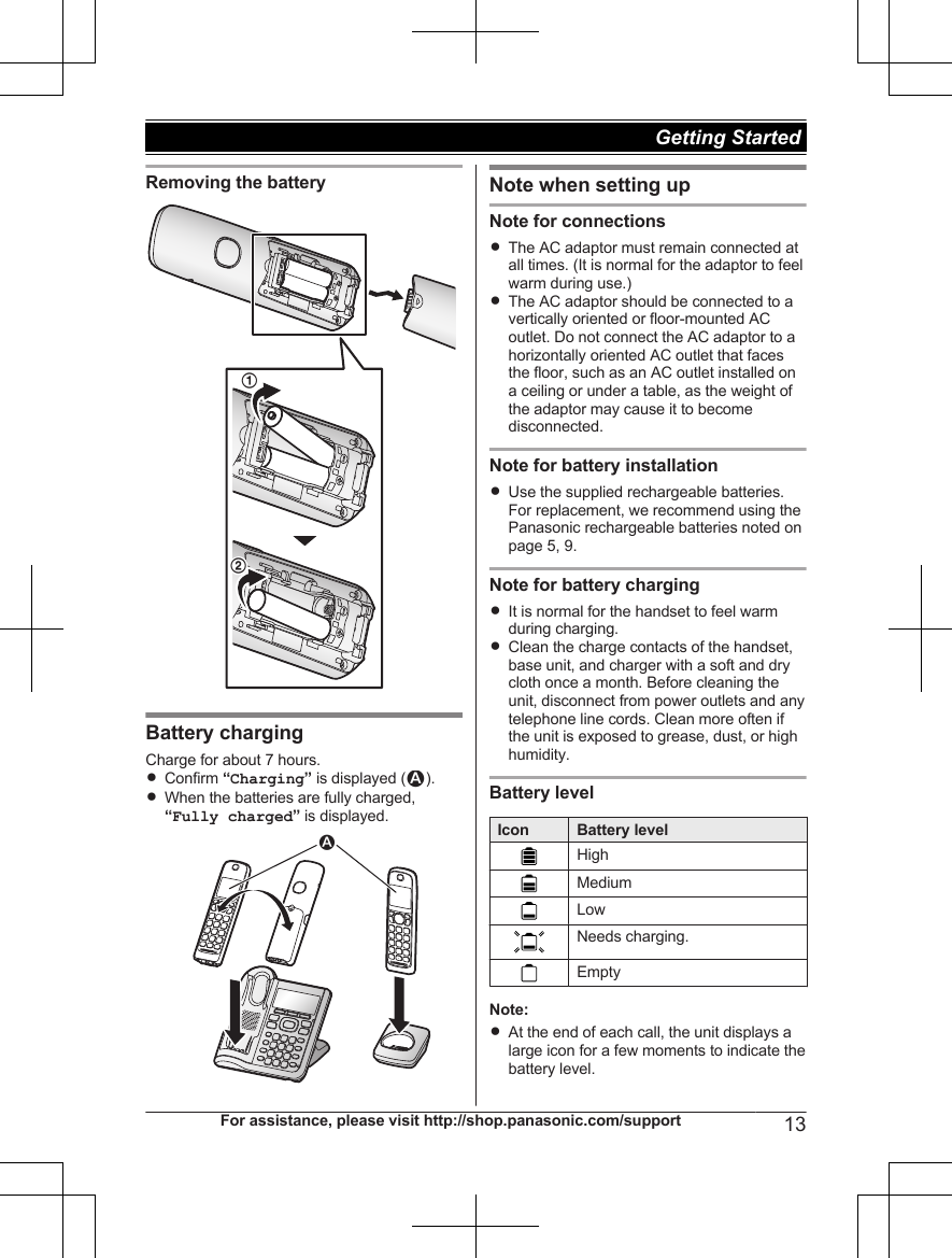 Panasonic Es-la63-s User Manual