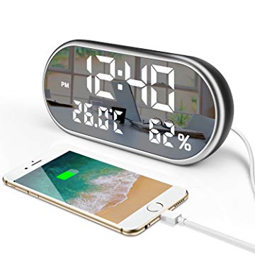 Windflyer small led digital alarm clock with snooze user manual iphone